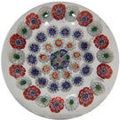 Antique Baccarat Miniature Art Glass Paperweight Concentric Complex Millefiori