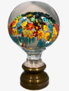 Unknown Maker Early 20th Century Millefiori Art Glass Paperweight Newel Post Finial