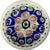 Unknown Antique Art Glass Paperweight With Concentric Millefiori On Clear Ground