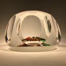 Baccarat Faceted Art Glass Paperweight Lampwork Basket of Figs LE #97 of 300