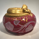 Saint Louis Gold Gilded Lizard Art Glass Paperweight 1980 Limited Edition of 300
