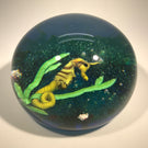 Baccarat Art Glass Paperweight Limited Edition Lampwork Seahorse 1975