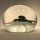 Vintage Harold Hacker Art Glass Paperweight Lampwork Octopus on Mottled Ground