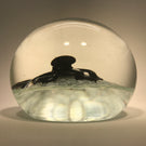 Vintage Harold Hacker Art Glass Paperweight Lampwork Octopus on Mottled Ground