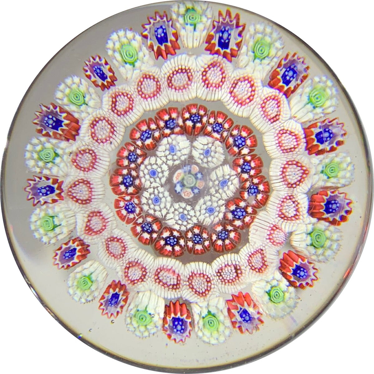Antique Baccarat Concentric Complex Millefiori