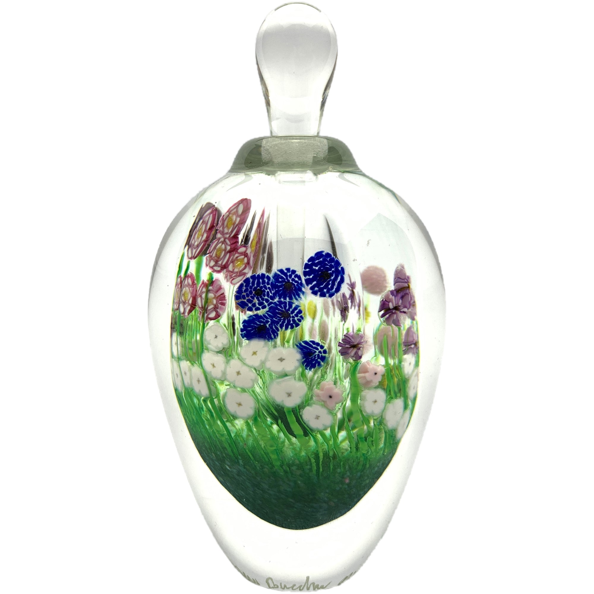 Matthew Buechner Thames Glass Millefiori Paperweight Style Scent Bottle