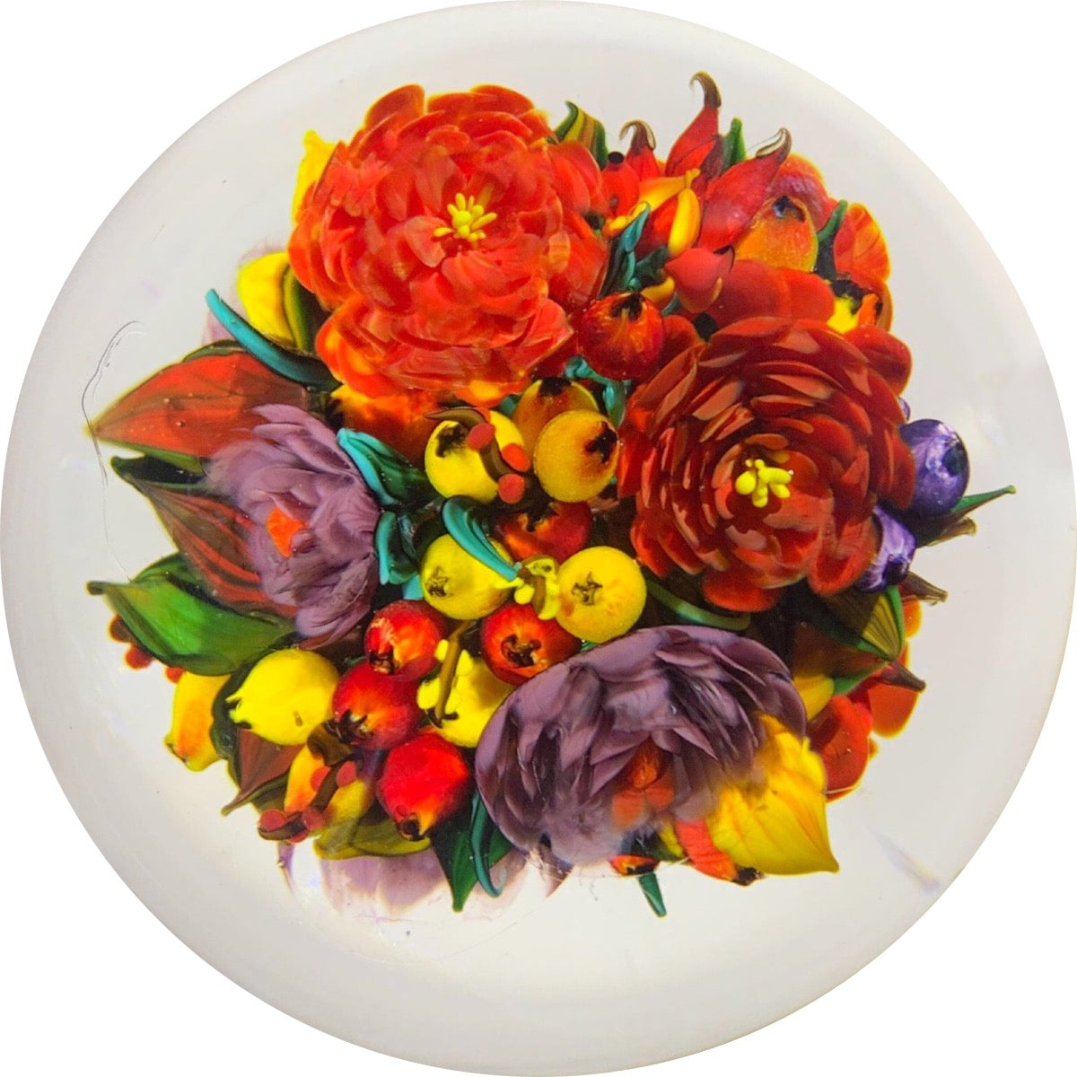 Super Magnum Rick Ayotte 2003 Double Sided Lampwork Bouquet "Abundance"