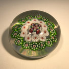 Antique Baccarat Miniature Art Glass Paperweight Concentric Complex Millefiori