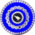 Baccarat 1975 Partridge Gridel Silhouette with Concentric Silhouette Canes & Millefiori on Blue