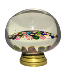 Extremely Rare Antique Clichy Newel Post Finial With Complex Concentric Millefiori
