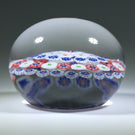 Antique Baccarat Art Glass Paperweight Open Concentric Complex Millefiori w/ Arrow Cane