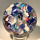 Rare Antique Saint Mande Art Glass Paperweight Millefiori Scramble