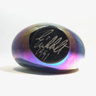 Signed Robert Eickholt Art Glass Paperweight Iridescent Pinched Modern Form