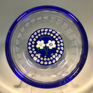 Vintage St. Kilda Art Glass Paperweight Pin Dish Flower Bouquet with Millefiori