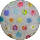 Baccarat 1971 Spaced Complex Millefiori on Upset Muslin Ground