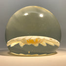 Vintage Murano Art Glass Paperweight Large Millefiori White Daisy Flower