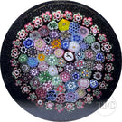 Tomasz Gondek 2022 Glass Art Paperweight Closepack Complex Millefiori Plaque with Roses and Silhouettes