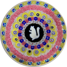 Baccarat 1972 Squirrel with Concentric Millefiori & Gridel Silhouettes