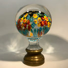 Unknown Maker Early 20th Century Millefiori Art Glass Paperweight Newel Post Finial