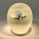 Limited Edition Perthshire Art Glass Paperweight Lampwork Scottish Thistle 1998C