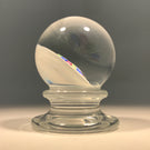 Miniature Charles Kaziun Jr. Art Glass Paperweight Complex Millefiori Pedestal