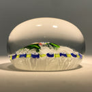 Antique Saint Louis Art Glass Paperweight Millefiori Nosegay on Upset Muslin
