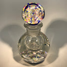Vintage Perthshire Art Glass Paperweight Bottle Faceted Closepack Millefiori