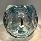 Vintage Perthshire Faceted Art Glass Paperweight Hollow Blown Encased Penguin