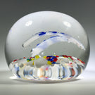 Sydenham Glass Co. Art Glass Canadian Plaque Paperweight A.E.R. B.C.E
