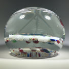 Vintage Thomas Mosser Art Glass Paperweight Encased The Last Supper Plaque