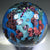 Signed Josh Simpson Art Glass Paperweight Detailed Inhabited Planet
