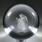Antique French Art Glass Paperweight Detailed St. Francis Sulphide