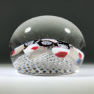 Antique New England Glass Co. NEGC Art Glass Paperweight Rare Patterned Millefiori on Basket