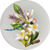 Gordon Smith 2020 Flamework Dragonfly over Lemon Blossoms Glass Art Paperweight