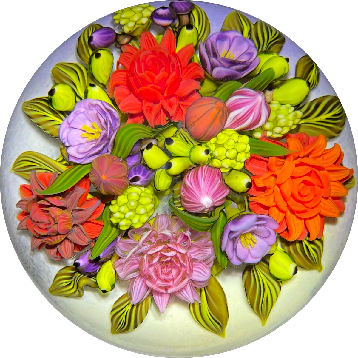 Cathy Richardson 2020 Flamework Magnum Dahlia Bouquet 1 of 1