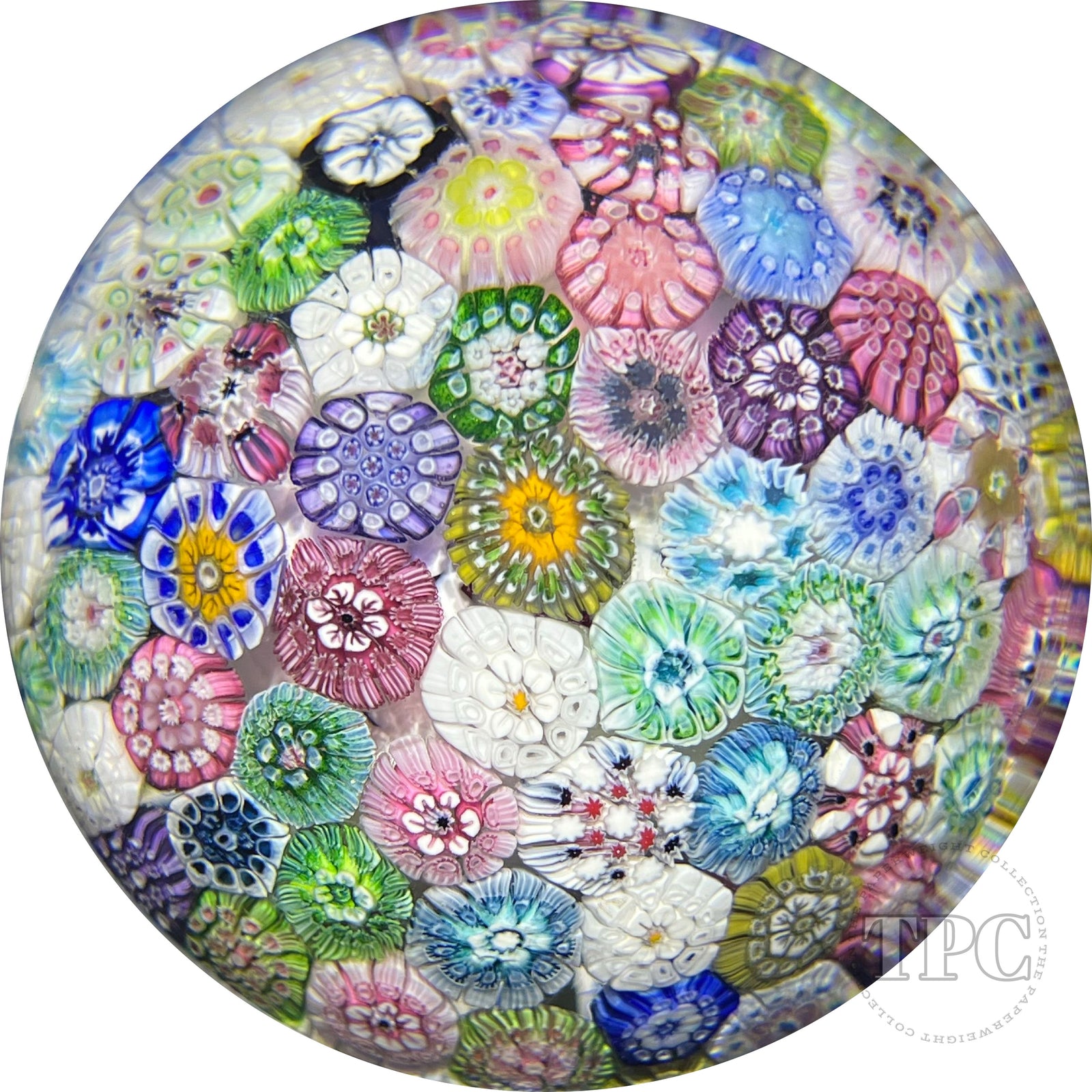 Tomasz Gondek 2022 Glass Art Paperweight Complex Closepack Cascading Millefiori