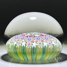Damon MacNaught 2022 Glass Art Paperweight Highly Complex Concentric Millefiori in Staves