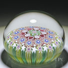 Damon MacNaught 2022 Glass Art Paperweight Highly Complex Concentric Millefiori in Staves