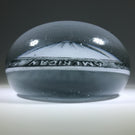 Antique William Maxwell Art Glass Advertising Paperweight The American Fire Philadelphia