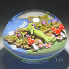 Clinton Smith 2022 Glass Art Paperweight Flamework Grateful Dead Green Dancing Bear