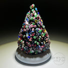 Cape Cod Glass Works Art Glass Paperweight Millefiori Christmas Tree