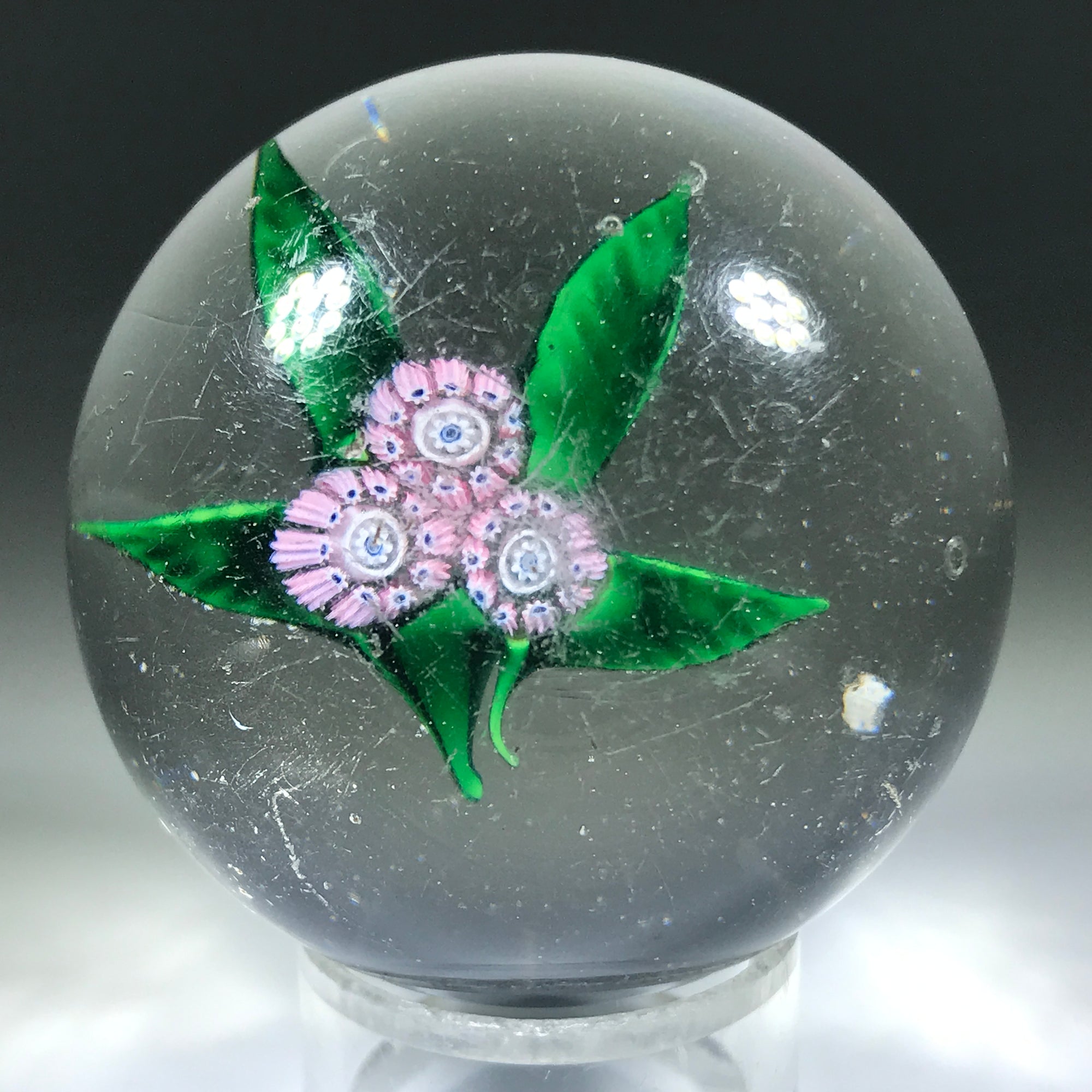 Antique New England Glass Co. NEGC Art Glass Paperweight Millefiori Nosegay