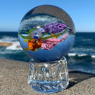 Large Ken Rosenfeld 2018 Lampwork Fish with Coral and Seagrass in a 360° Orb