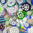 John Deacons 2018 Large Glass Art Paperweight Complex Millefiori End-of-Day Scramble