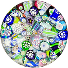 John Deacons 2018 Large Glass Art Paperweight Complex Millefiori End-of-Day Scramble