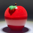 Chris Sherwin Commemorative 2015 PCA Convention Table Favor Glass Art Red Apple Paperweight