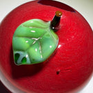 Chris Sherwin Commemorative 2015 PCA Convention Table Favor Glass Art Red Apple Paperweight