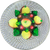 Antique New England Glass Co. NEGC Glass Art Paperweight Lampwork Basket of Fruit