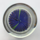 Very Rare Signed Antique Saint-Louis Art Glass Paperweight Close Concentric Millefiori with Dancing Devil Silhouette