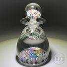 Damon MacNaught 2022 Glass Art Paperweight Bottle with Complex Closepack Millefiori